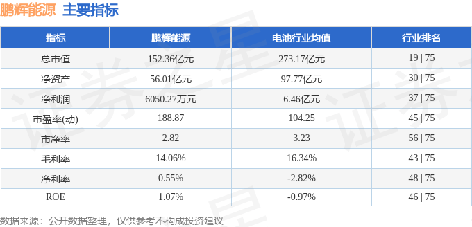 股票行情快報(bào)：鵬輝能源（300438）12月20日主力資金凈賣出1189.02萬元
