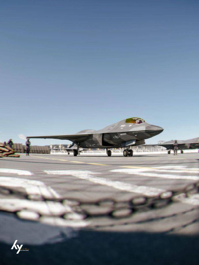 雙輪前起落架+牽引鉤！殲-50作為全球首款六代艦載機(jī)的身份坐實(shí)了？